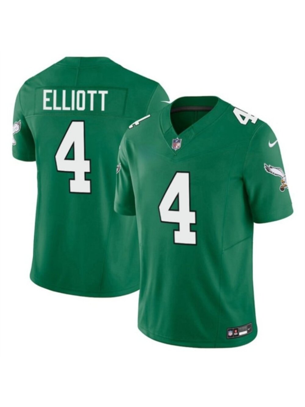 Adult Mens Jake Elliott Kelly Green Vapor Stitched Jersey
